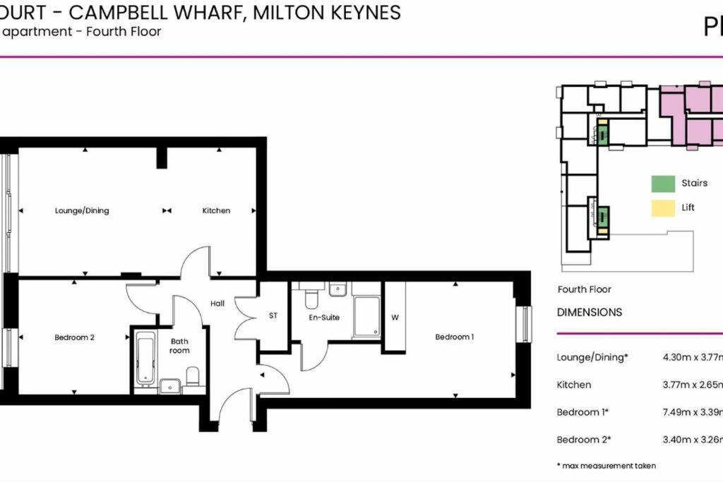 Apartment Beautiful Canal Side - Centre - Balcony, Secure Parking, Self Check-in, Fast Wifi And Smart Tv With Sky Tv And Netflix By Yoko Milton Keynes