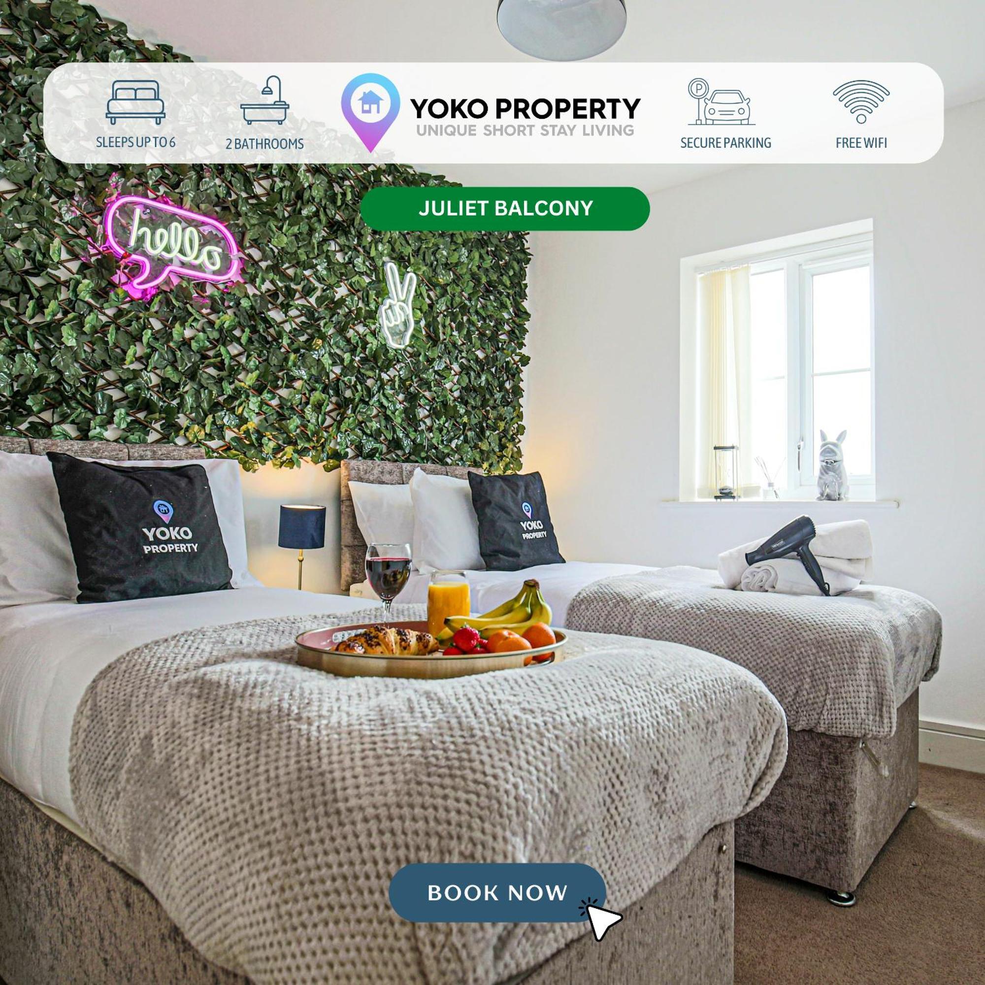 Stylish With Self-check-in, Juliet Balcony, Fast Wifi, Smart Tvs And Free Parking By Yoko Apartment
