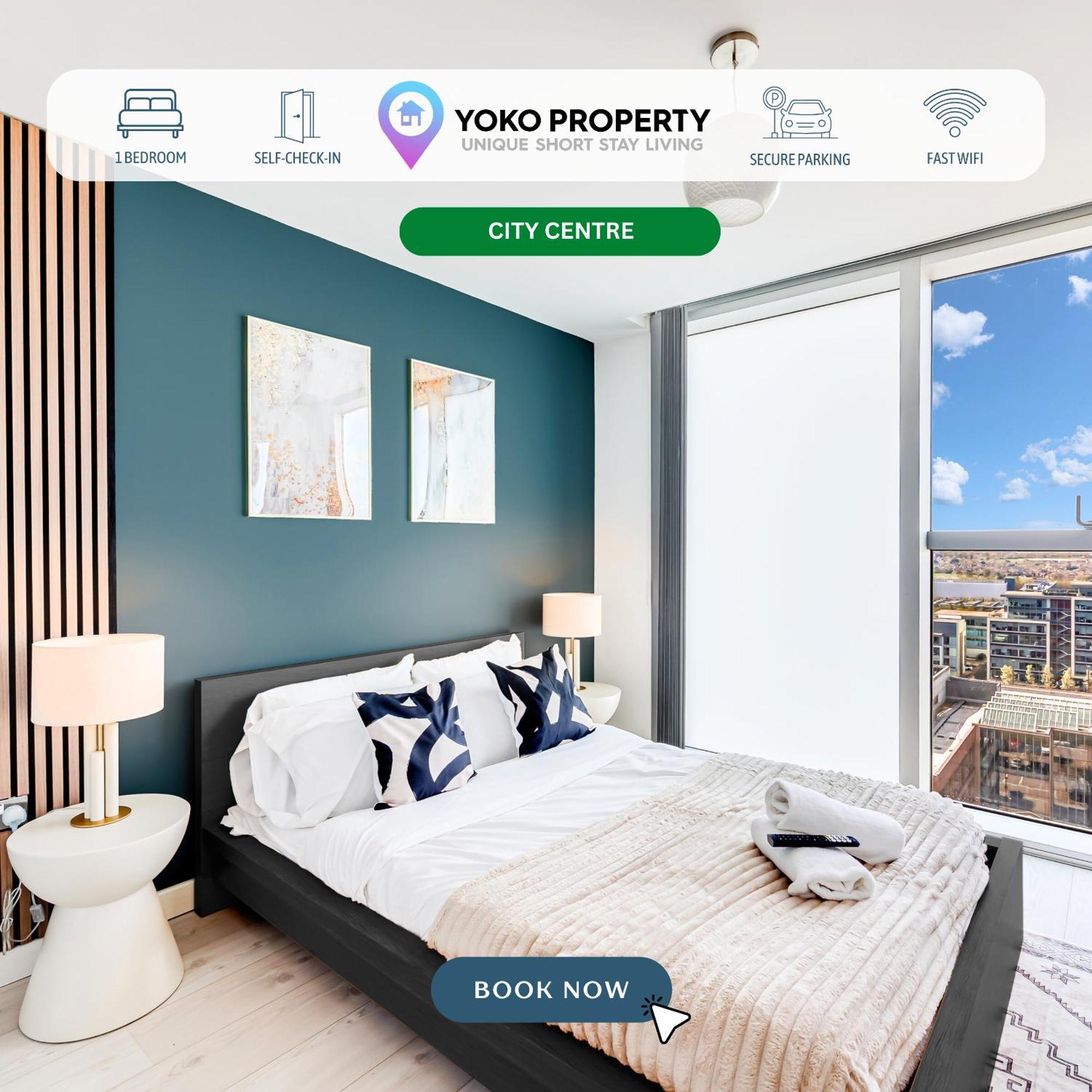 Stunning Apartment - City Centre - Secure Parking, Self-Check-In, Fast Wifi And Smart Tvs By Yoko Property *