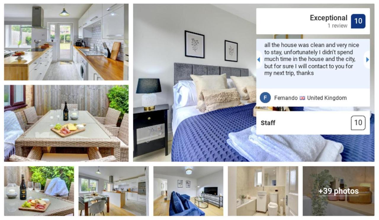 The Bernstein House 'green Award' A Calm & Beautiful Executive House I Spacious Garden W Furniture I Parking I Eco-short Term Let By Silva Milton Keynes